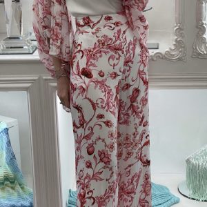 Pantalone gamba larga stampa Baroque Toni Rosati