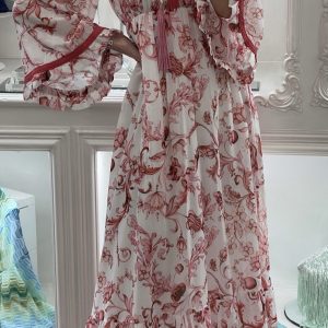 Abito lungo stampa Baroque Toni Rosati